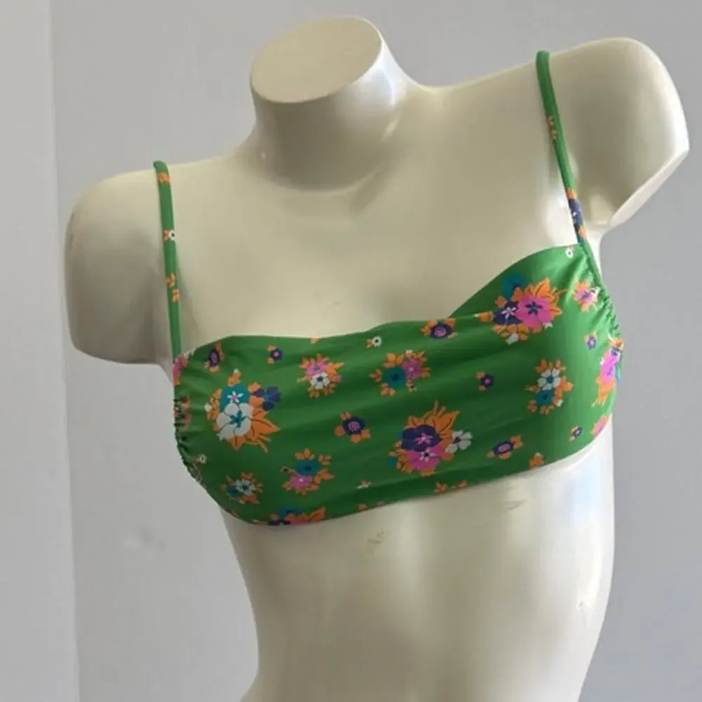 Frankies Bikinis Kailyn String Bandeau Bikini Top - Meadow - Large
